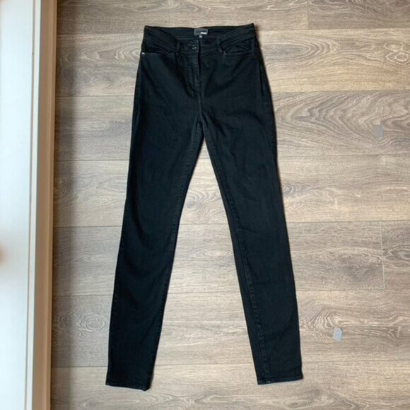 Aritzia Wilfred Free Women's Skinny Jeans Black midrise Stretch Denim Size 0 - Picture 5 of 13